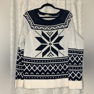 Navy & grey Loft sweater